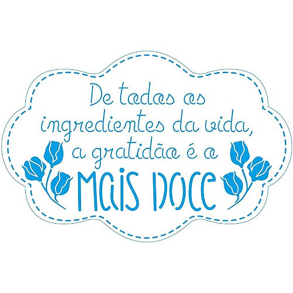 Stencil Litoarte - STA2-045 - Country  De todos os ingredientes da vida - 17x21cm