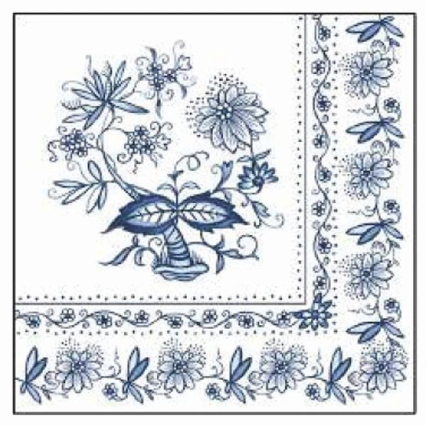 Guardanapo - 13306200 - Blue Onion - 33x33cm