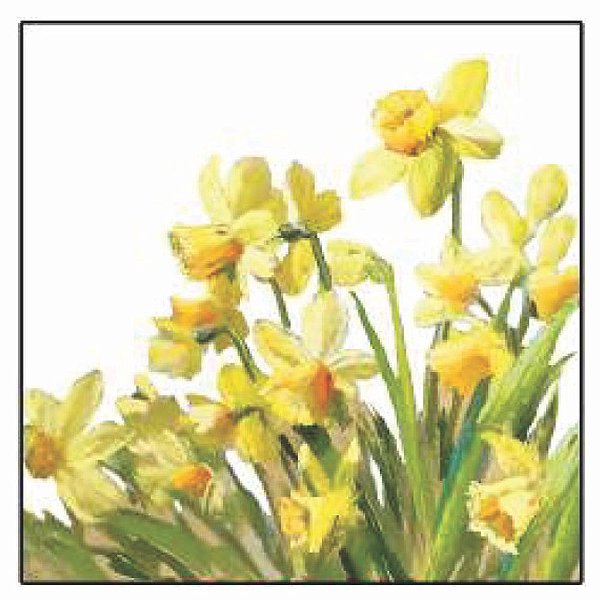 Guardanapo - 13316195 - Golden Daffodils - 33x33cm