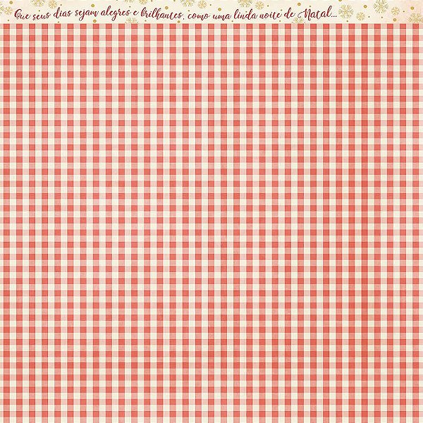 Papel Scrapbook - SDN-141 - Litoarte - Natal Elementos para Recorte - 30,5 x 30,5cm