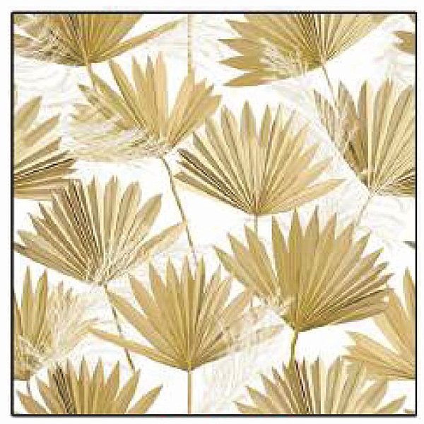 Guardanapo - 13316241 - Palm Leaf Gold - 33x33cm