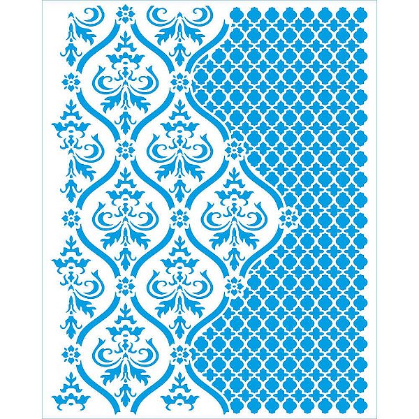 Stencil Litoarte - STR-236 - Textura - 20x25cm