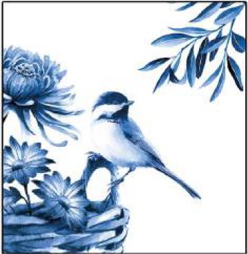 Guardanapo - 13316900 - Blue Bird - 33x33cm
