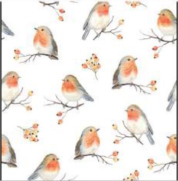 Guardanapo - 33316805 - Robin Family - 33x33cm