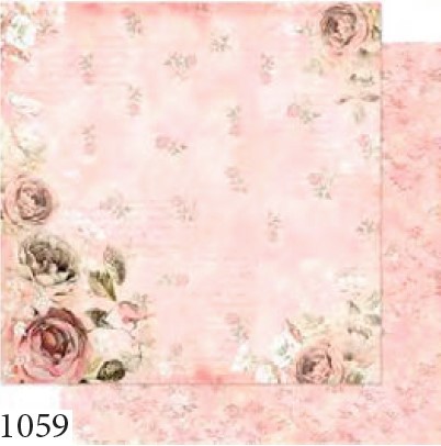 Papel Scrapbook - SD-1059 - Litoarte - Rosas