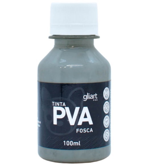 Tinta - PA5185 - PVA Fosca - Gliart - Cinza Lunar - 100ml