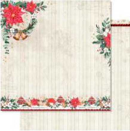 Papel Scrapbook - SDN-146 - Litoarte - Coleção Noite de Natal - 30,5 x 30,5cm