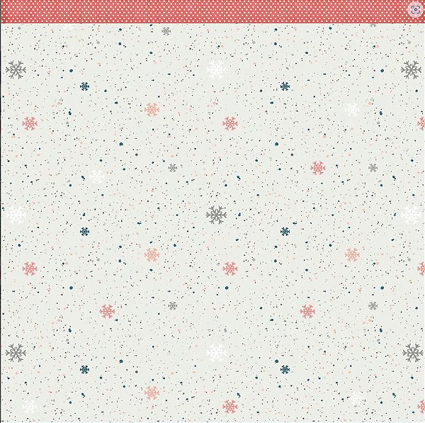 Papel Scrapbook - SDN-143 - Litoarte - Noel Gnomo Tags 30,5 x 30,5 cm