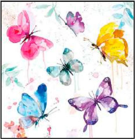 Guardanapo - Butterfly Collection White - 33x33cm - 13316265