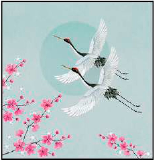 Guardanapo - 13317321 - Cranes Green - 33x33cm