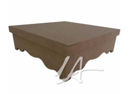 Caixa MDF Biju com divisórias pé trabalhado R632
