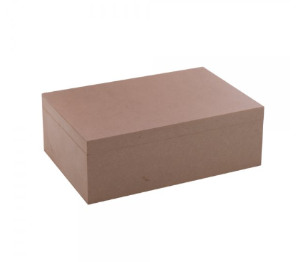 Caixa Retangular em MDF com dobradiça G 30x20x10 R1229