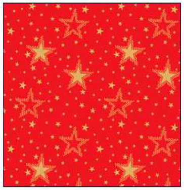 Guardanapo - 33316734 - Night Sky Gold/Red - 33x33cm