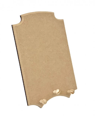 Porta chave topiado, em MDF, trabalhado com 3 pitões 19,5x28 R758