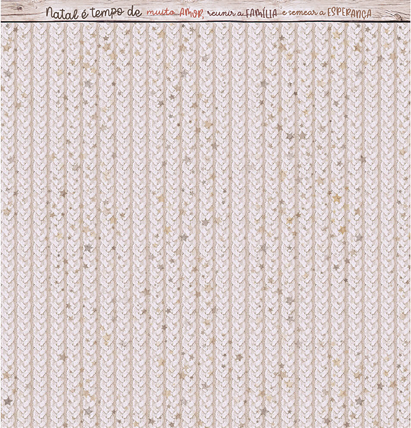 Papel Scrapbook - SDN-169 - Litoarte - Coleção Natal Boho 30,5 x 30,5cm