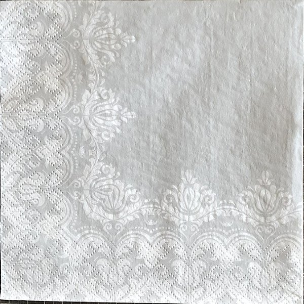 Guardanapo - G3-021 - Ornament Border Gray - 33x33cm
