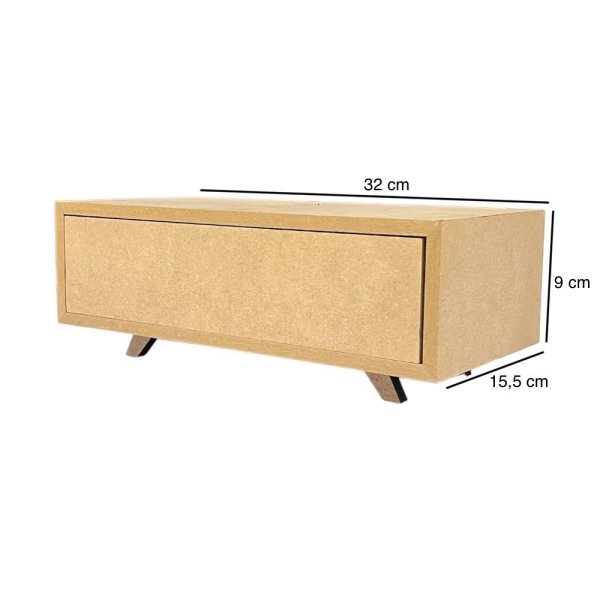 Cômoda com 1 gaveta Retrô Peq. R1435