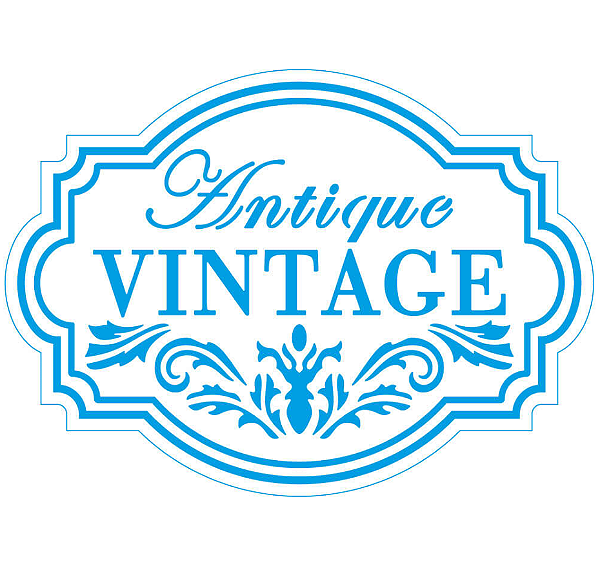 Carimbo Litoarte - Rótulo Antique Vintage - CAL-002