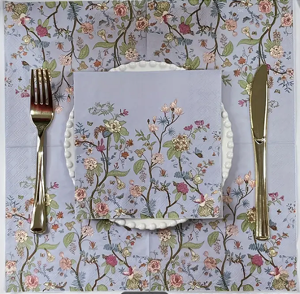 Guardanapo - 948743 - Flores selvagens vintage - 33x33cm