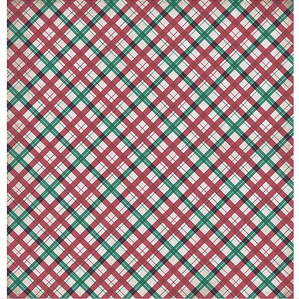 Papel para Scrapbook - SDN-186 - Dupla Face - Coleção Jardim de Natal – Folha Elementos