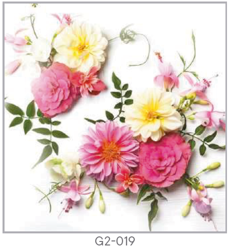 Guardanapo -  G2-019 - Delicate Flowers Composition - 33x33cm