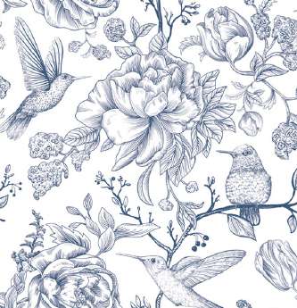 Guardanapo - G2-047 - Fauna and Flora Illustration - 33x33cm