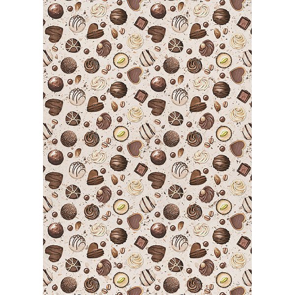 Estampa Adesiva – Coleção Chocolates – Bombons - ESTA-004