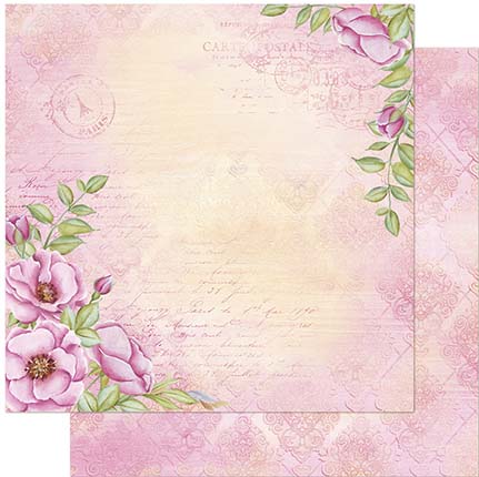 Papel para Scrapbook - SD1-082 - Lili Negrão – Rosas Silvestres