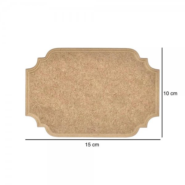 Placa Laser Reta Grande 15x10 - R3218