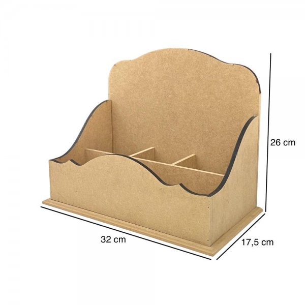 Organizador De Mesa Trabalhado 32x17,5x26 - R566