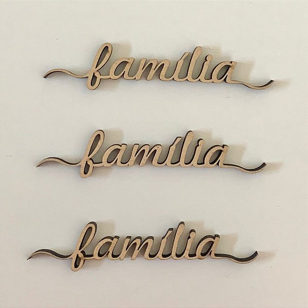 Kit aplique Com 3 Palavras Familia R1521