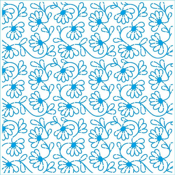 Stencil Litoarte - STXX-317 - Textura Flores