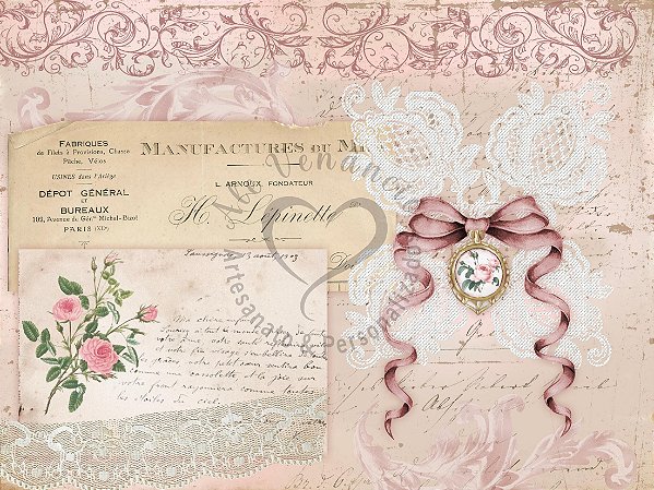 Papel De Seda - D121 - Coleção Doce Encanto 40x30cm