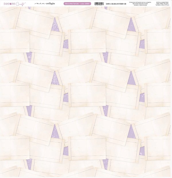 Papel de Scrap Dupla Face -0909 - Meu refúgio - Recortes Tenda