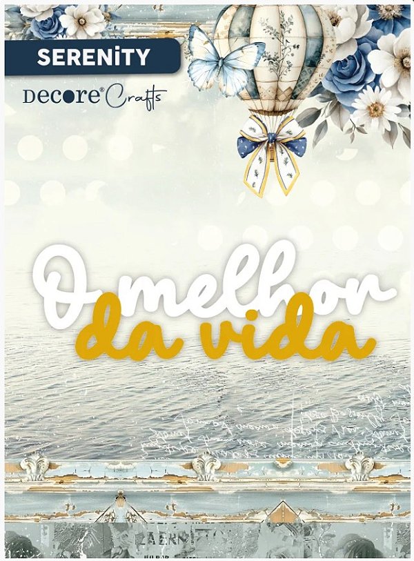 Aplique acrilico Duplo - O Melhor da Vida - Serenity