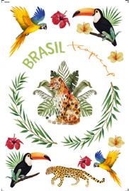 Transfer Espelhado de Imagem - TEB-006 - Big - Onça 19,5 x 29,5