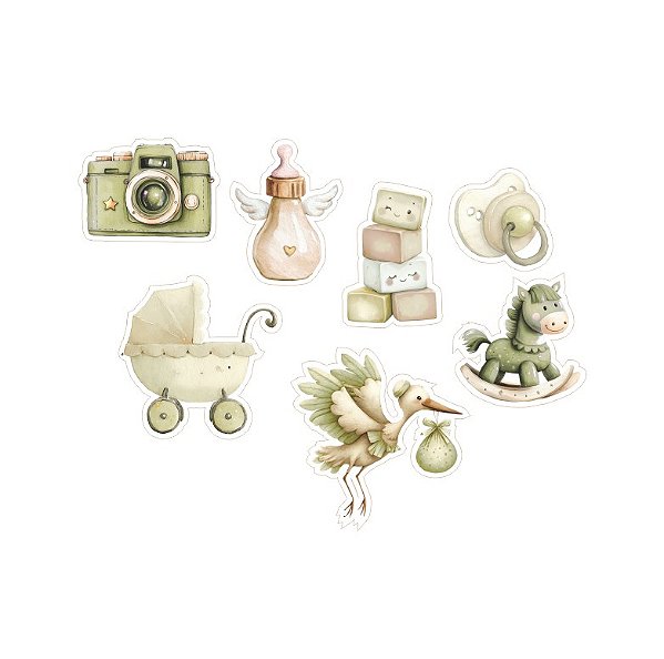 Aplique Acrílico - DEN14 - Coisinha de bebe - Meu Dengo