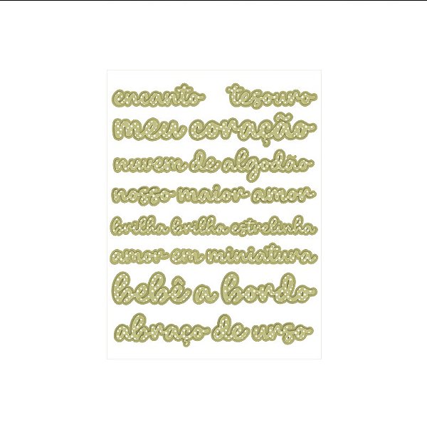 Cartela Adesivo DTF UV - DEN 20 - Meu Dengo