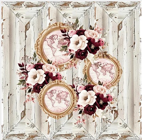 Papel de Scrapbook - Cod 1206 - Quadros - Meu aconchego