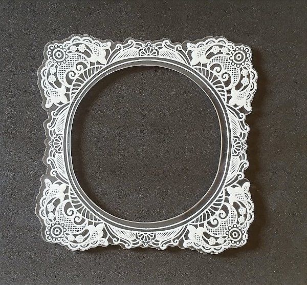 Moldura Acrílica Com DTF - MOL002- Quadrada