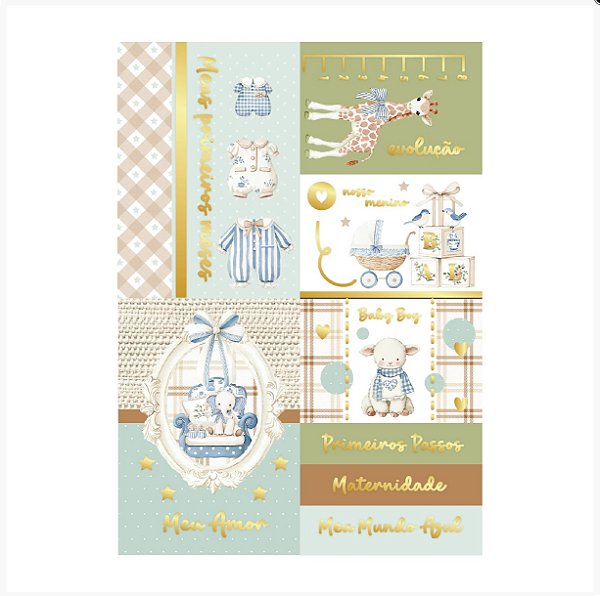 Cards Baby Foil - Cele002 - Meu Aconchego