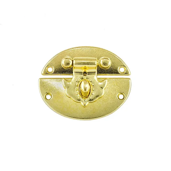 Fecho Oval Pequeno Latonado - 15465