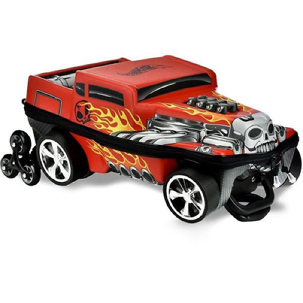 Mochila de Carrinho Hotwheels Boné Shaker Vermelho Maxtoy