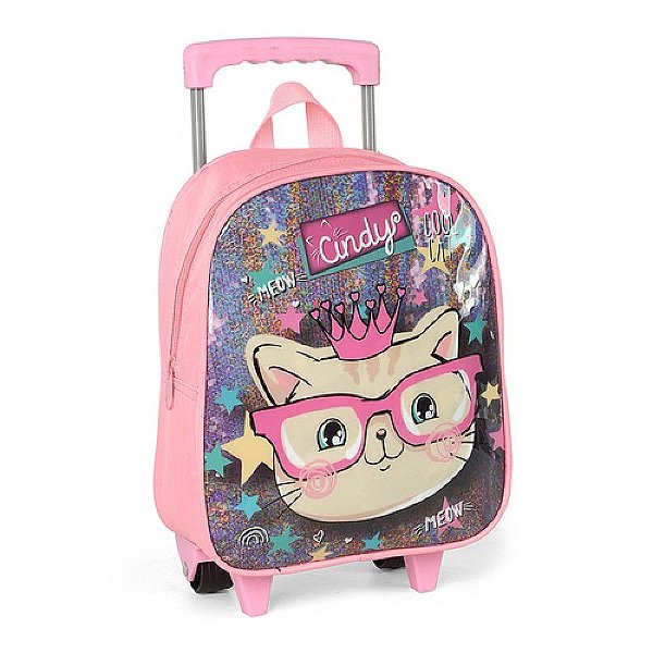 Mochila de Carrinho Cindy Pequena Rosa Luxcel