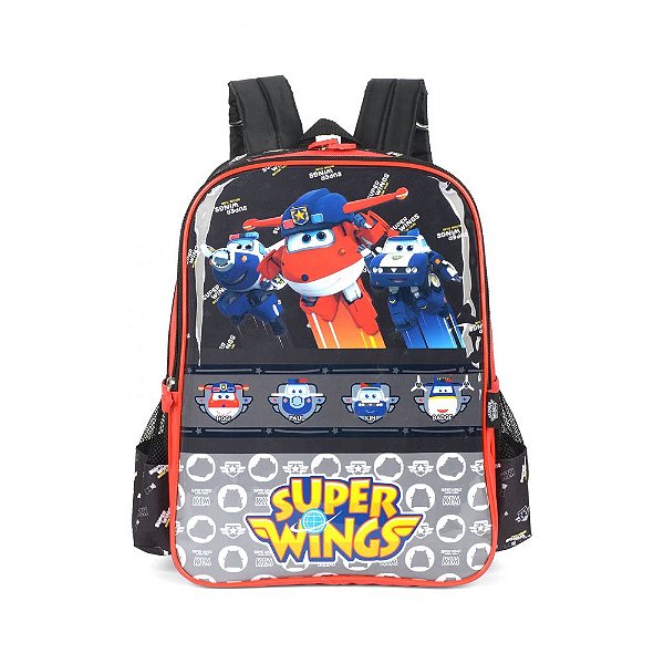 Mochila Super Wings Luxcel Preto