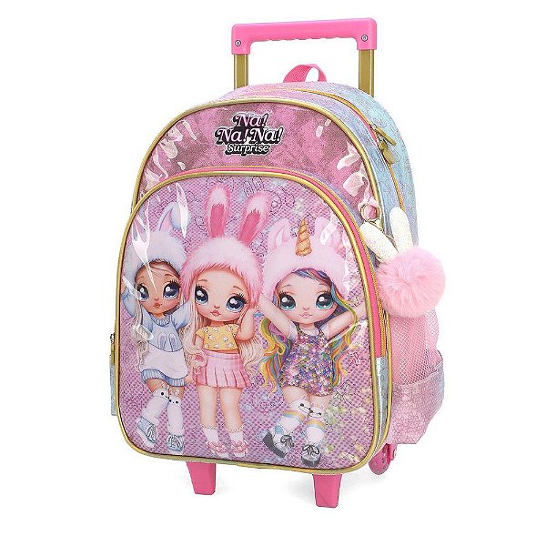 Mochila de Carrinho Na Na Na Surprise Luxcel Rosa