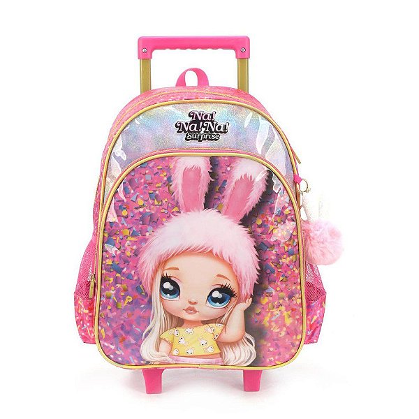 Mochila de Carrinho Na Na Na Surprise Luxcel Rosa