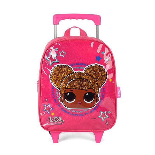 Mochila de Carrinho Lol Pequena  Luxcel Rosa