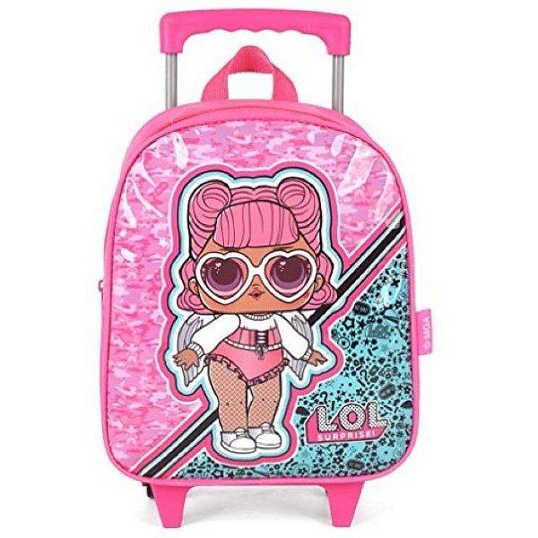 Mochila de Carrinho Lol Pequena  Luxcel Rosa