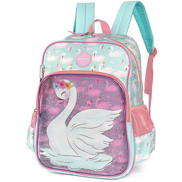 Mochila Escolar Cisne Up4You Verde